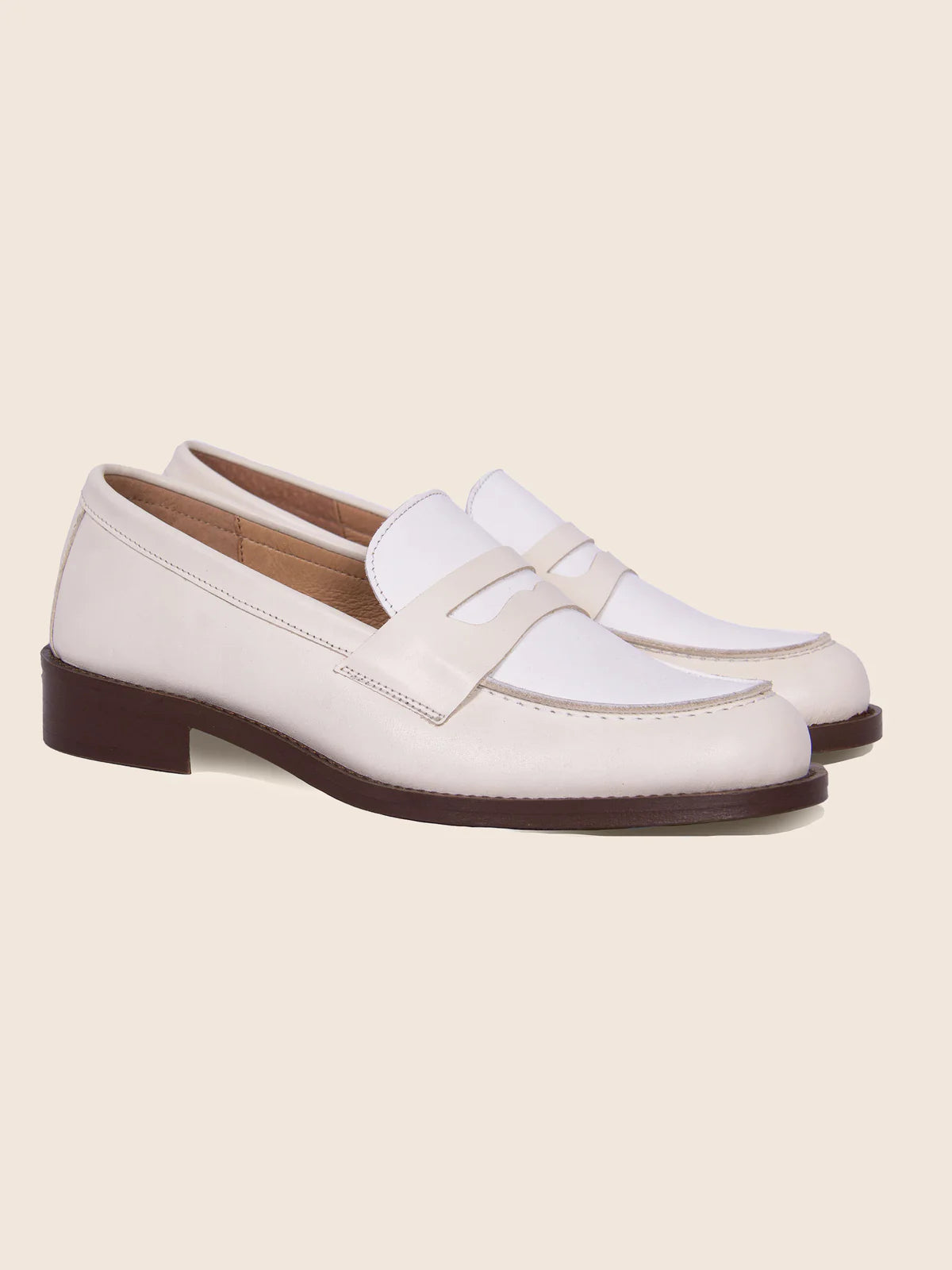 Mocassins En Cuir Véritable