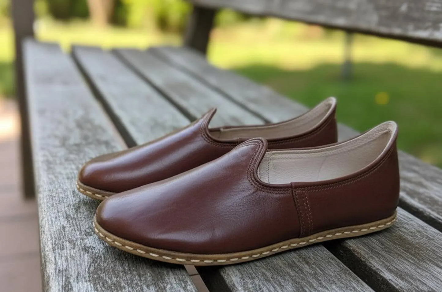 Chaussures cuir naturel