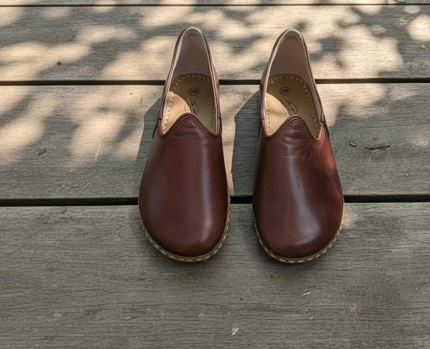 Chaussures cuir naturel