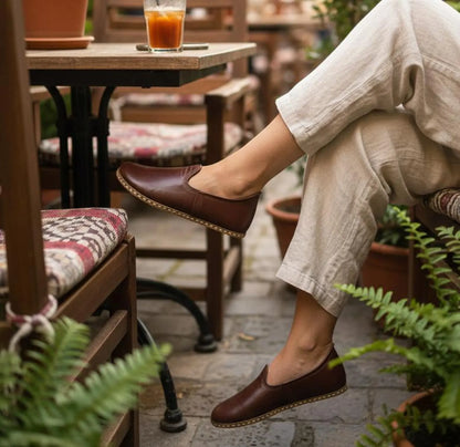 Chaussures cuir naturel
