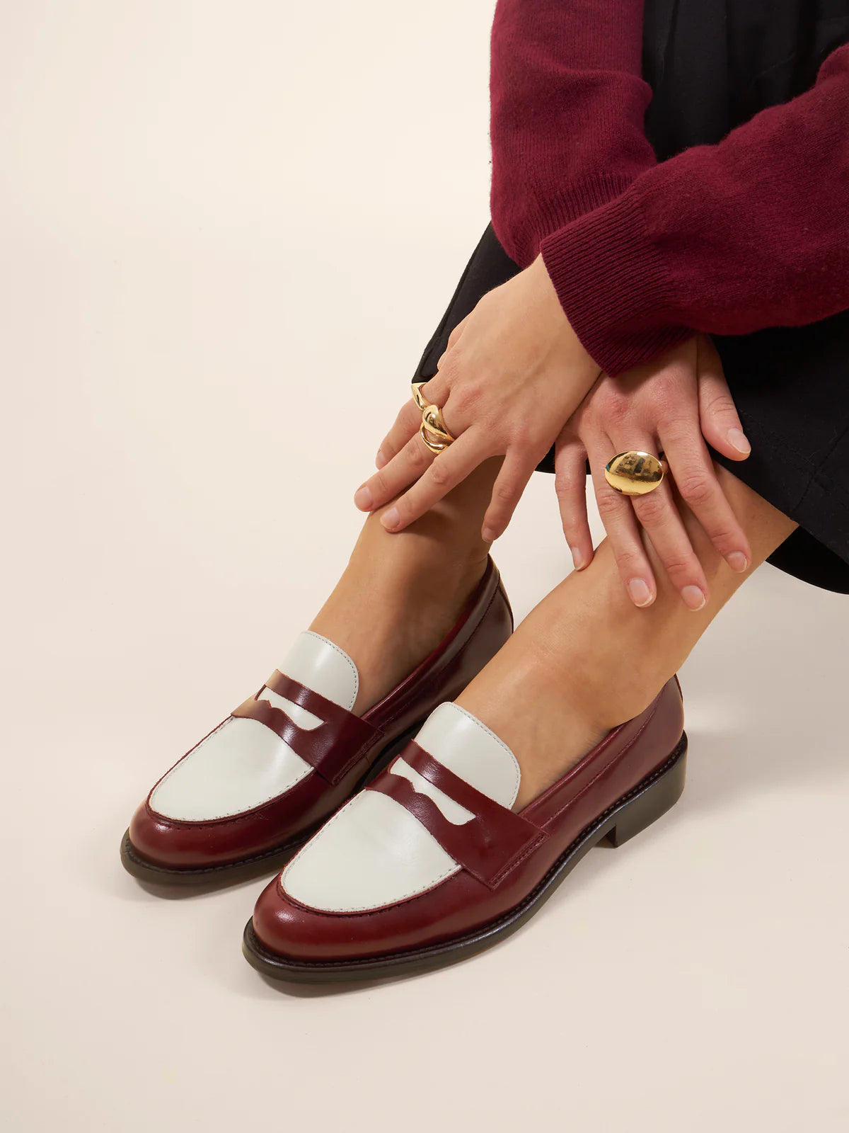 Mocassins En Cuir Véritable
